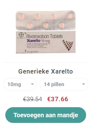 Xarelto 20 mg Prijsvergelijking en Aanbiedingen